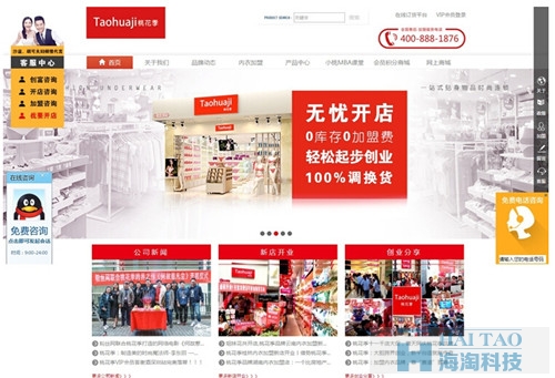 企業級別電子商務網站建設解決方案【哪家好】?_桃花季服飾有限公司