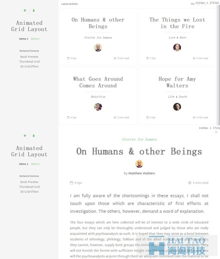 html5+css3響應(yīng)式動(dòng)畫列表展示特效