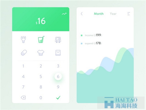 UI界面設(shè)計：色彩搭配精致多彩 APP UI Kits