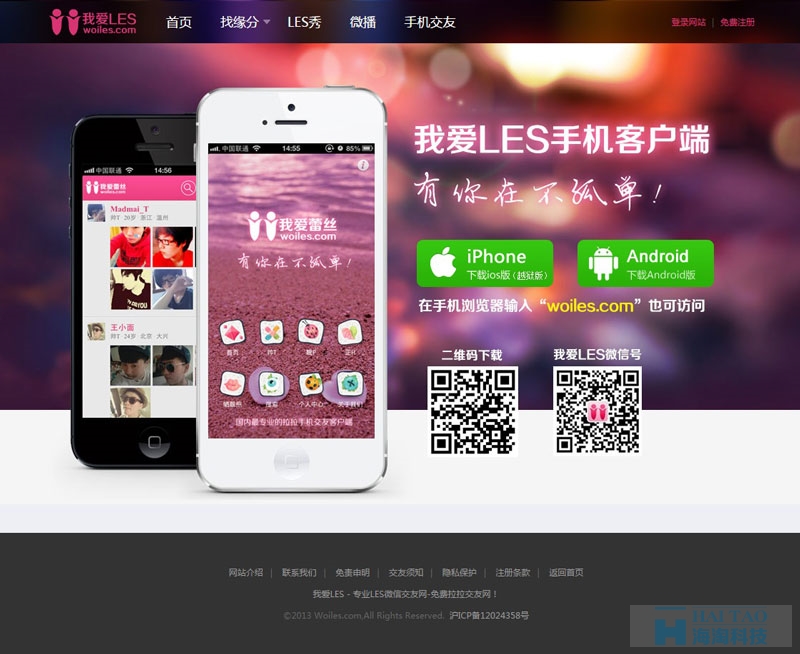 我愛LES網社交網站建設優秀案例