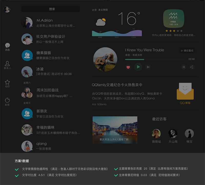 夜間模式設計