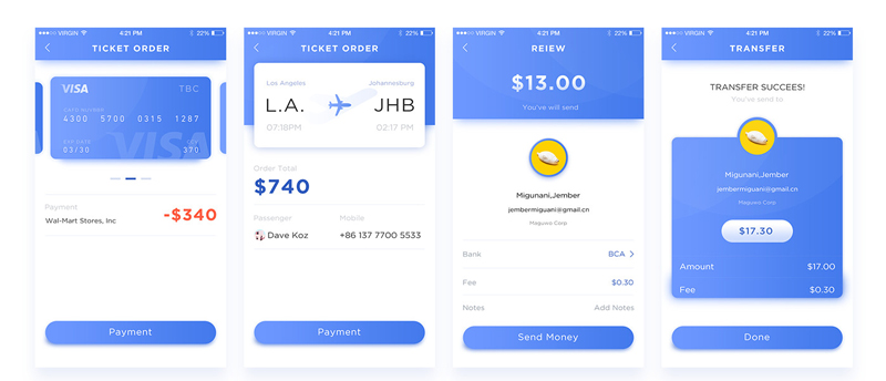 Financial APP 界面設計欣賞